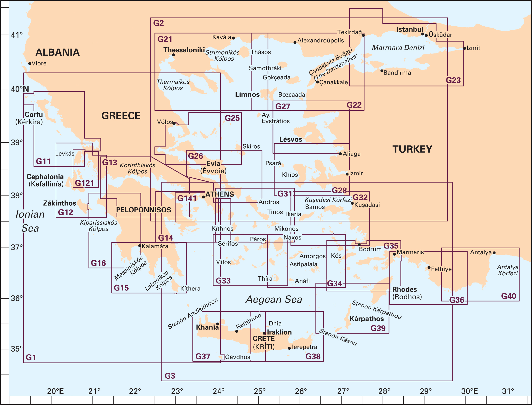 Imray Chart G121