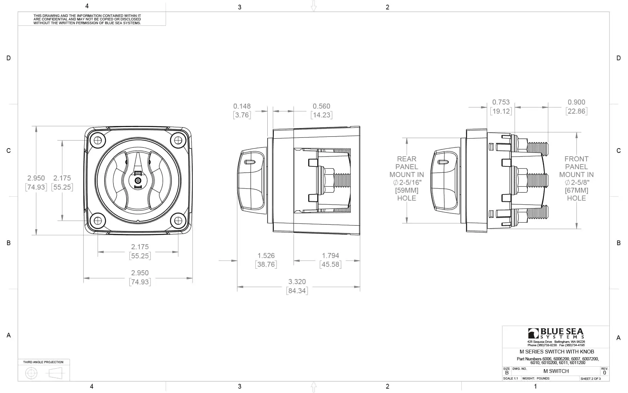 Dimensions Drawing