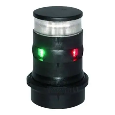 Aqua Signal Series 34 Navigation Lights - Tri-Colour/Anchor (Black)