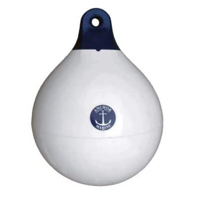 Anchor Marine Fender Round Heavy Duty - White / Blue