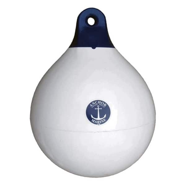 Anchor Marine Fender Round Heavy Duty - White / Blue