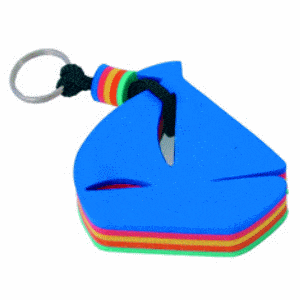 Floating Keyring - Sailboat - New Image