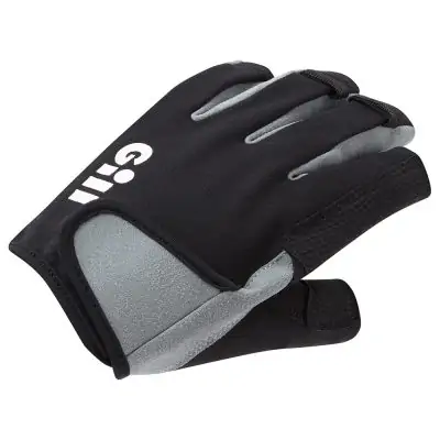 Gill Deckhand Gloves Short Finger - Black