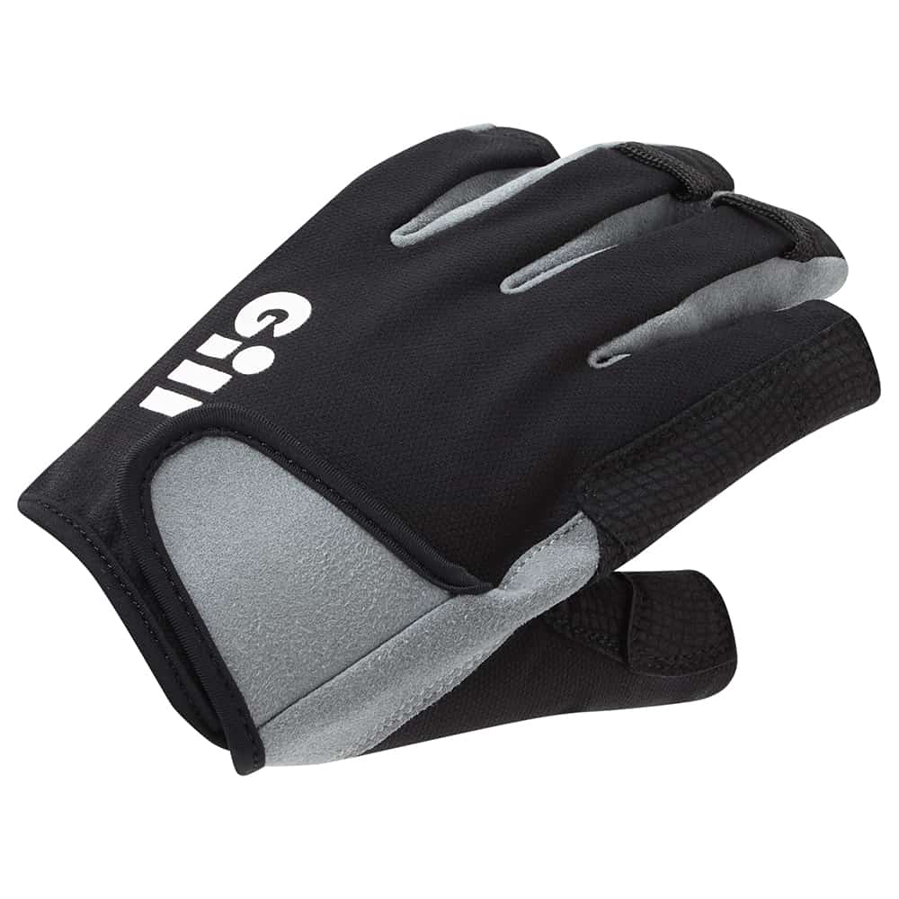 Gill Deckhand Gloves Short Finger - Black