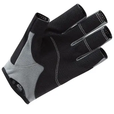 Gill Deckhand Gloves Short Finger - Black