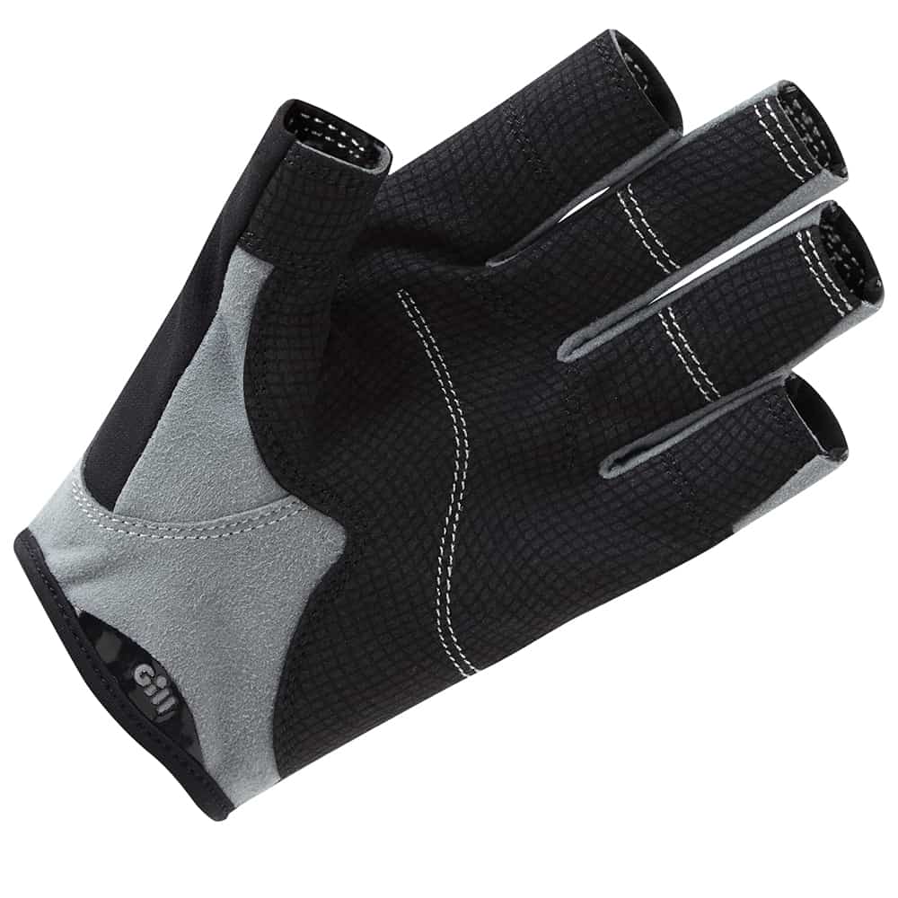 Gill Deckhand Gloves Short Finger - Black