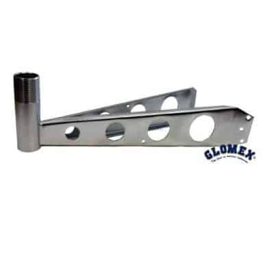 Glomex TV Mast Mount Bracket - Stainless Steel