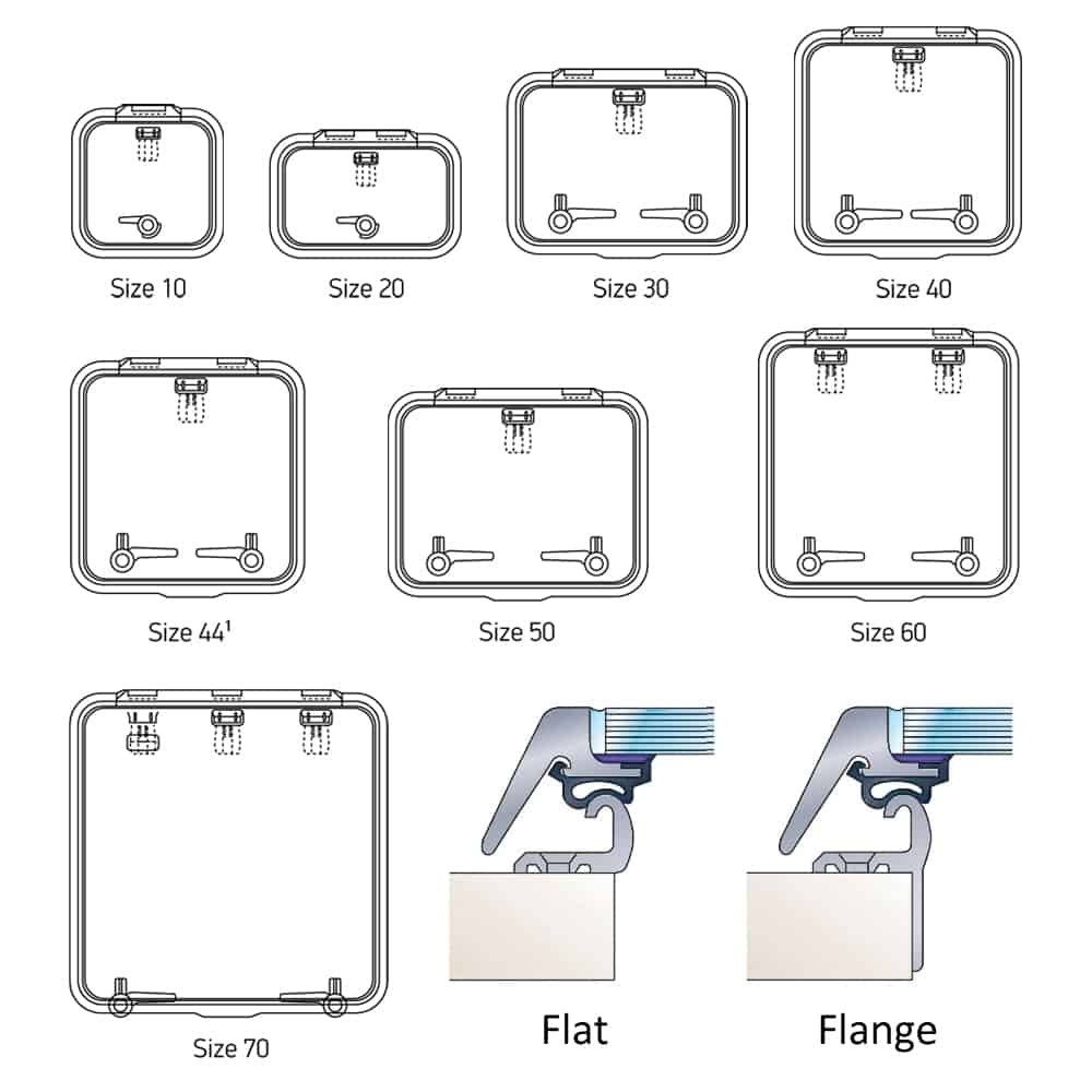 Lewmar Ocean Hatch - Flat or Flange Base - Image