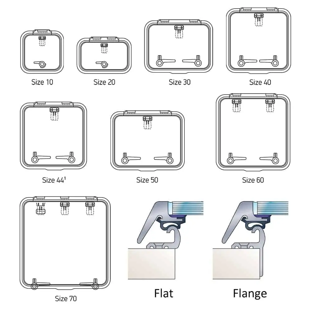 Lewmar Ocean Hatch - Flat or Flange Base - Image