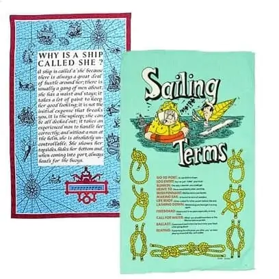 Novelty Nautical Tea Towel - Image