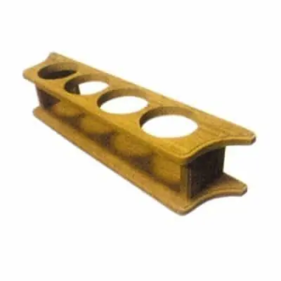 Plastimo Teak 4 Glass Holder - PLASTIMO TEAK 4 GLASS HOLDER