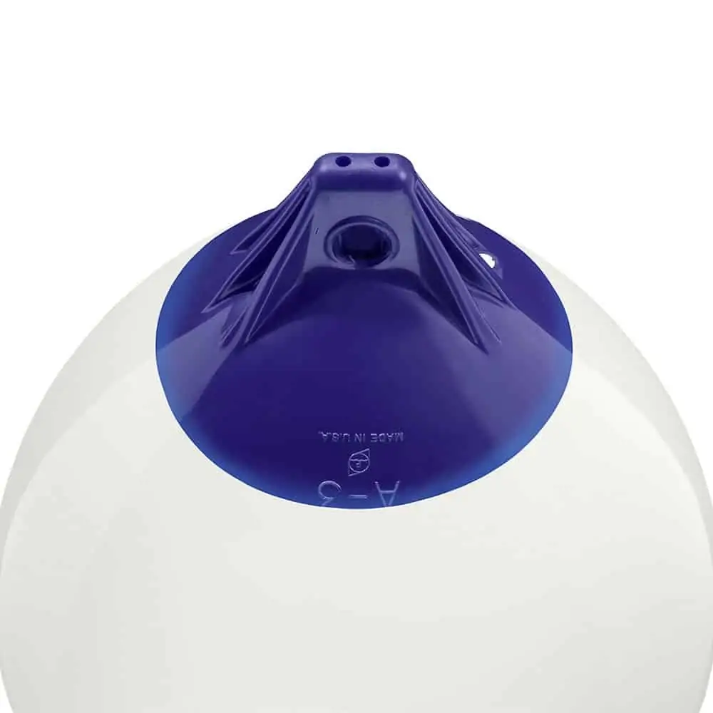 Polyform A Series Fender/Buoy - White With Blue Eye