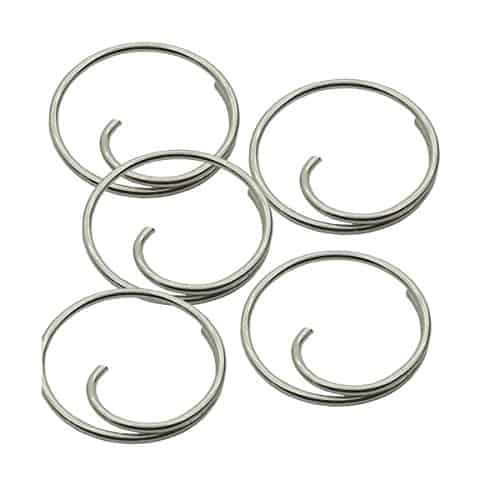 thumbnail image 2 of TackleBoys #6 Heavy Duty Stainless Steel Split Rings - 100 Count Pack, Made In USA 2 of 6
