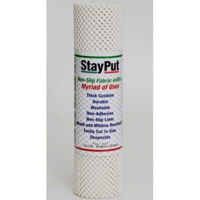 Stay Put ECO PERformance Non-Slip Fabric/Matting - White