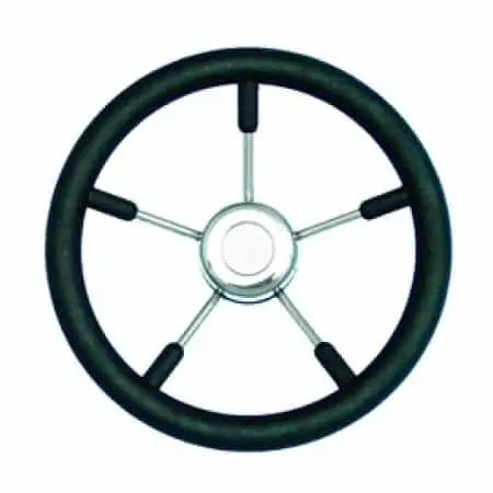 Steering Wheel Black 5 Spokes - STEERING WHEEL BLACK 5SPOKE