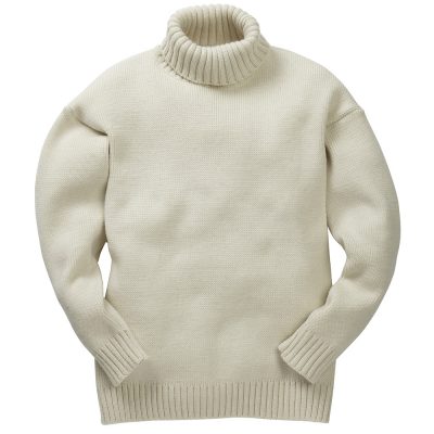 Merino Wool Submariner Sweater - Ecru