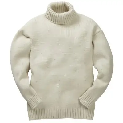 Merino Wool Submariner Sweater - Ecru