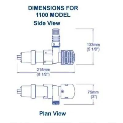 Whale Supersub 1100 12V with NRV Bilge Pump - Image
