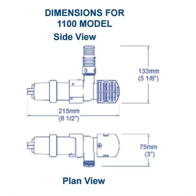 Whale Supersub 1100 12V with NRV Bilge Pump - Image