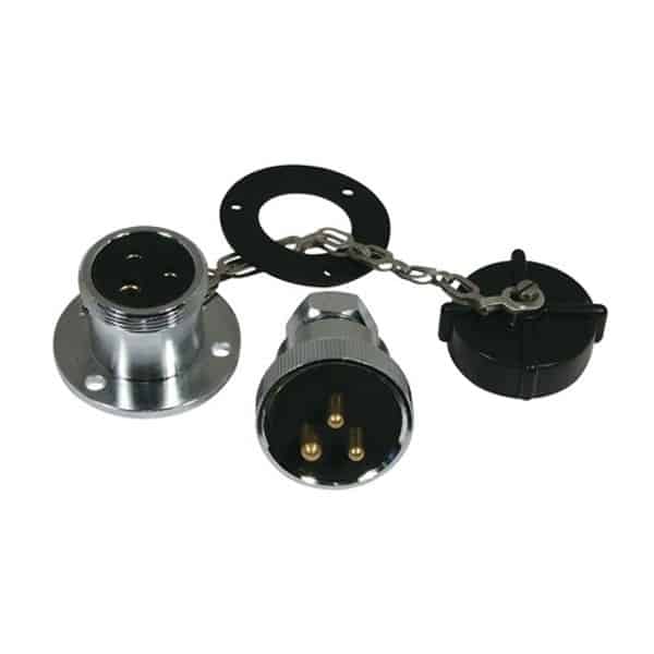 Trem Chrome 3 Pin Plug & Socket - Image