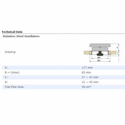 Vetus Portos Mushroom Ventilator - Image