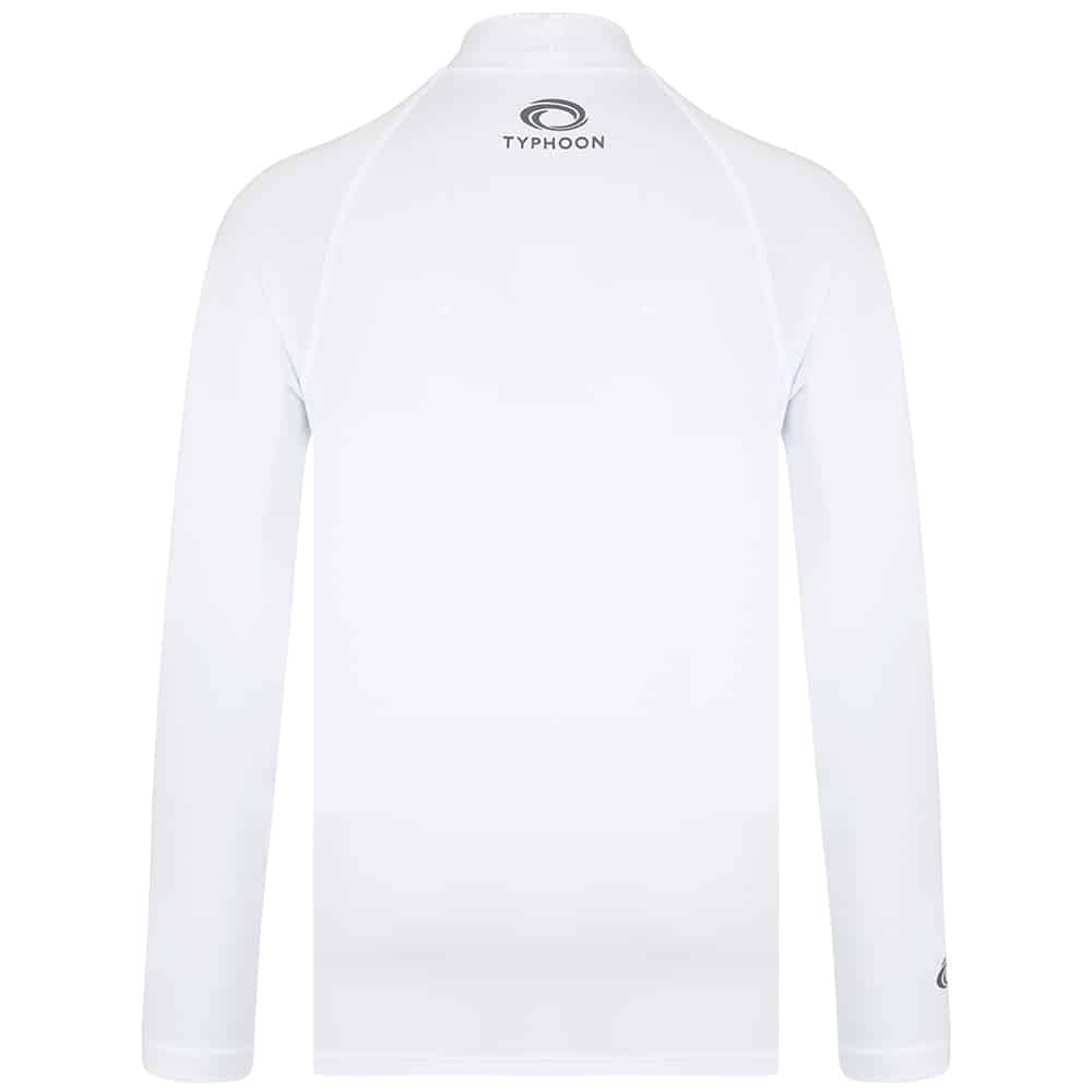 Typhoon Fintra Long Sleeve Tech Rash Vest For Youth - White