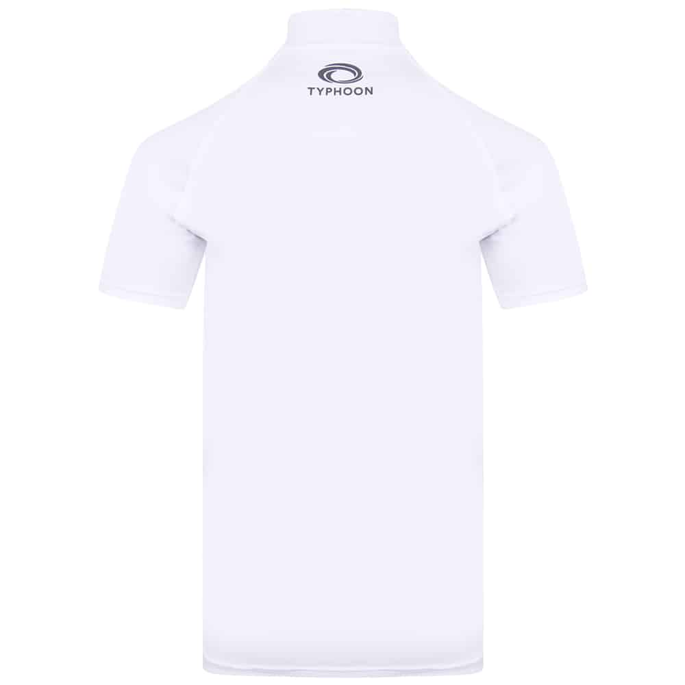 Typhoon Fintras Short Sleeve Tech Rash Vest For Youth - White