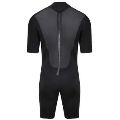 Typhoon Storm3 Shorty Wetsuit For Men Back Zip - Black