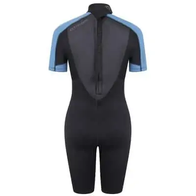 Typhoon Swarm3 Shorty Wetsuit For Women - Black/Blue Steel