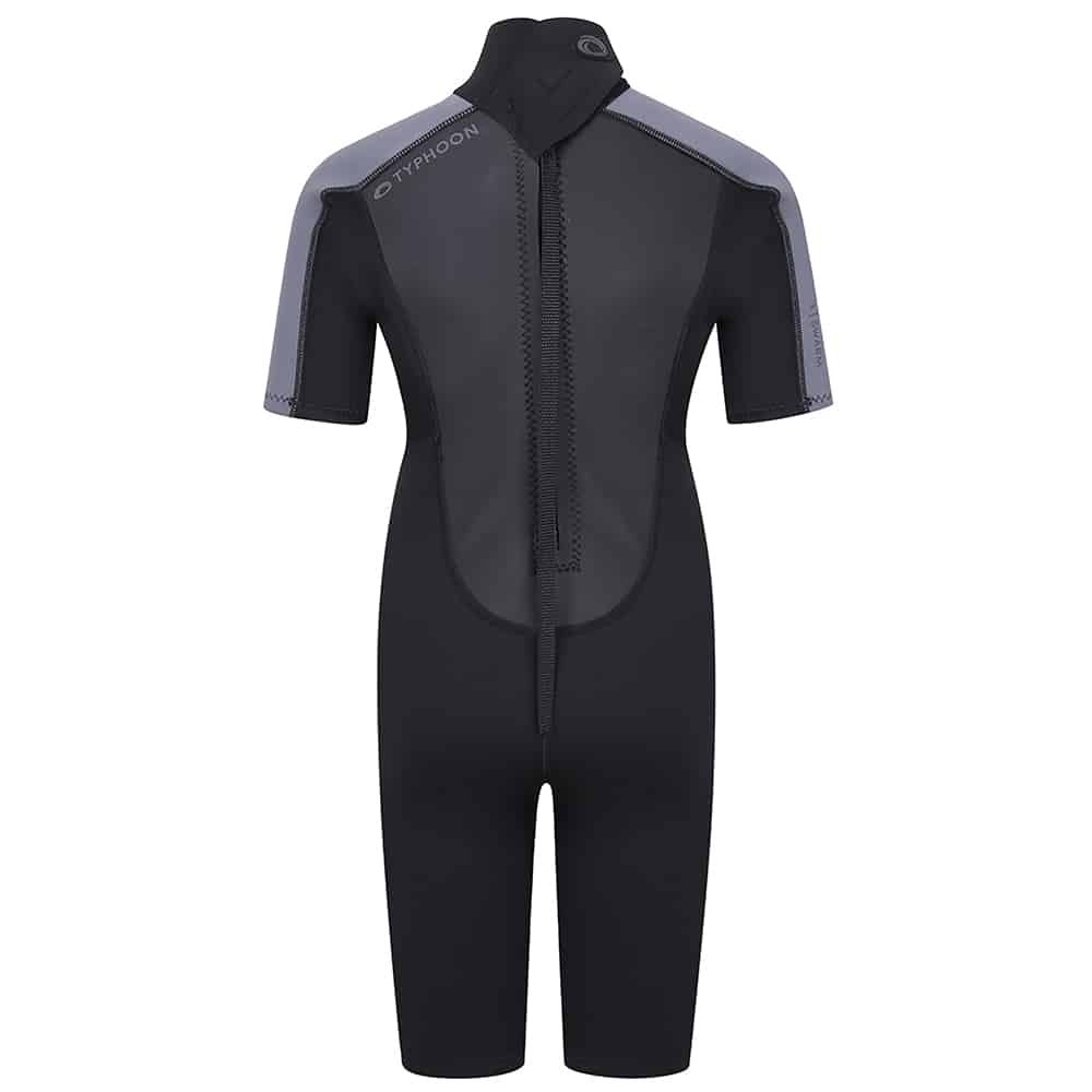 Typhoon Swarm3 Shorty Wetsuit For Youth - Black / Graphite
