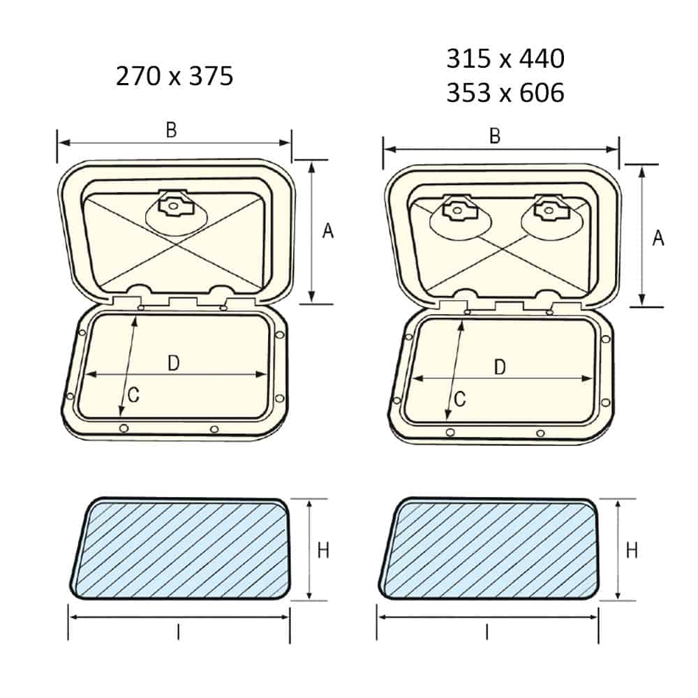 Nuova Rade Top Line Hatch White Rectangular - Image