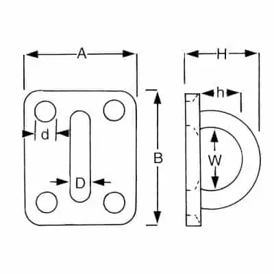 Proboat Square Eye Plate - Image