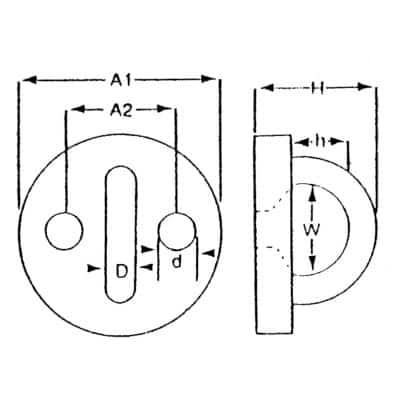 Round Eye Plate 5mm - Image