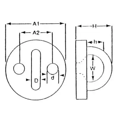 Round Eye Plate 5mm - Image