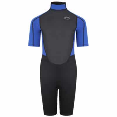 Typhoon Storm3 Shorty Wetsuit For Youth - Black / Nite Blue