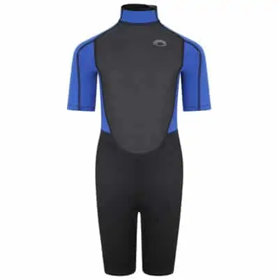 Typhoon Storm3 Shorty Wetsuit For Youth - Black / Nite Blue