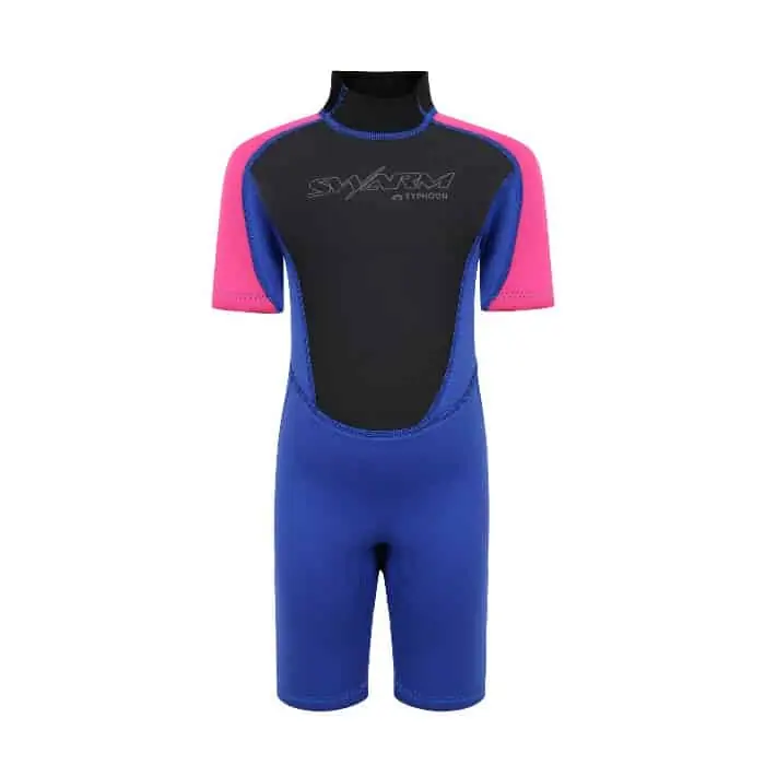 Typhoon Swarm3 Shorty Wetsuit For Infants - Purple / Hot Pink