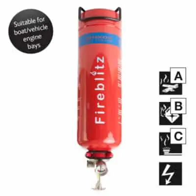 Fireblitz P1 Dry Powder Auto Fire Extinguisher 1KG - Image