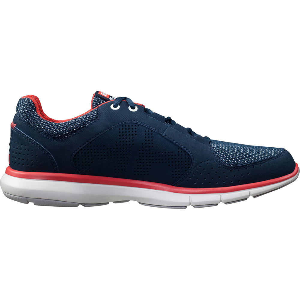 Hellly Hansen Women's Ahiga V4 Hydropower Deck Shoes - Navy / Cayenne