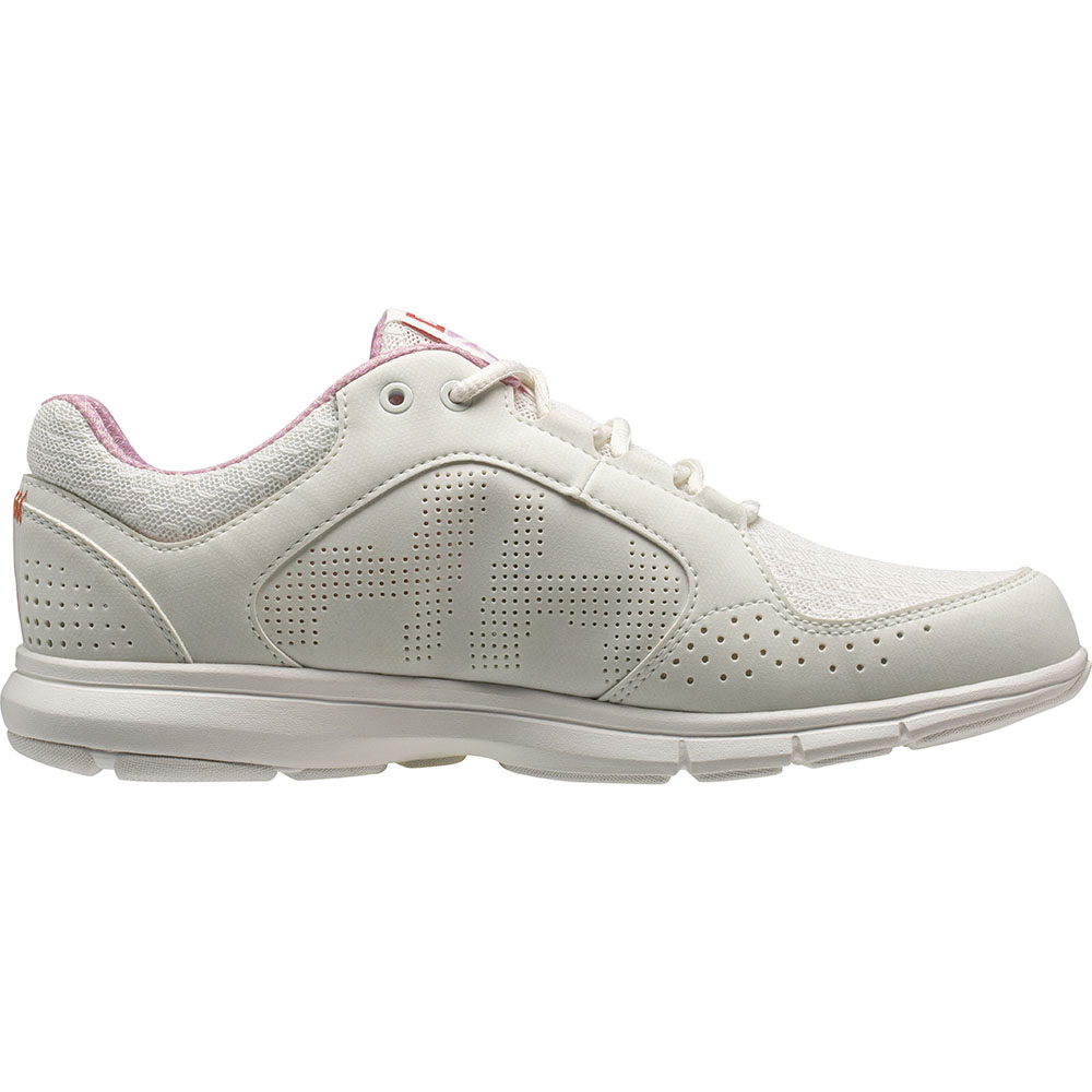 Hellly Hansen Women's Ahiga V4 Hydropower Deck Shoes - Off White / Pink Sorbet