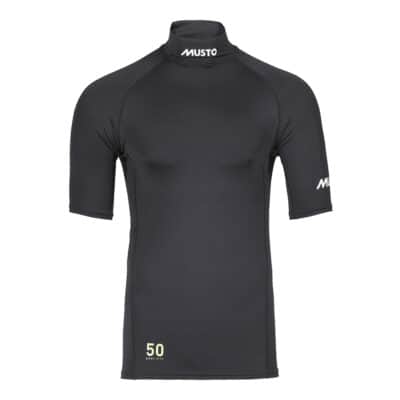 Musto Championship Short Sleeve Rash Guard - Black