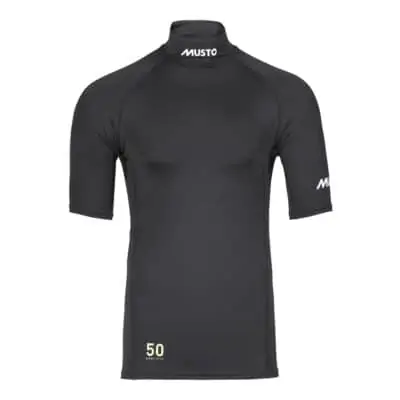 Musto Championship Short Sleeve Rash Guard - Black