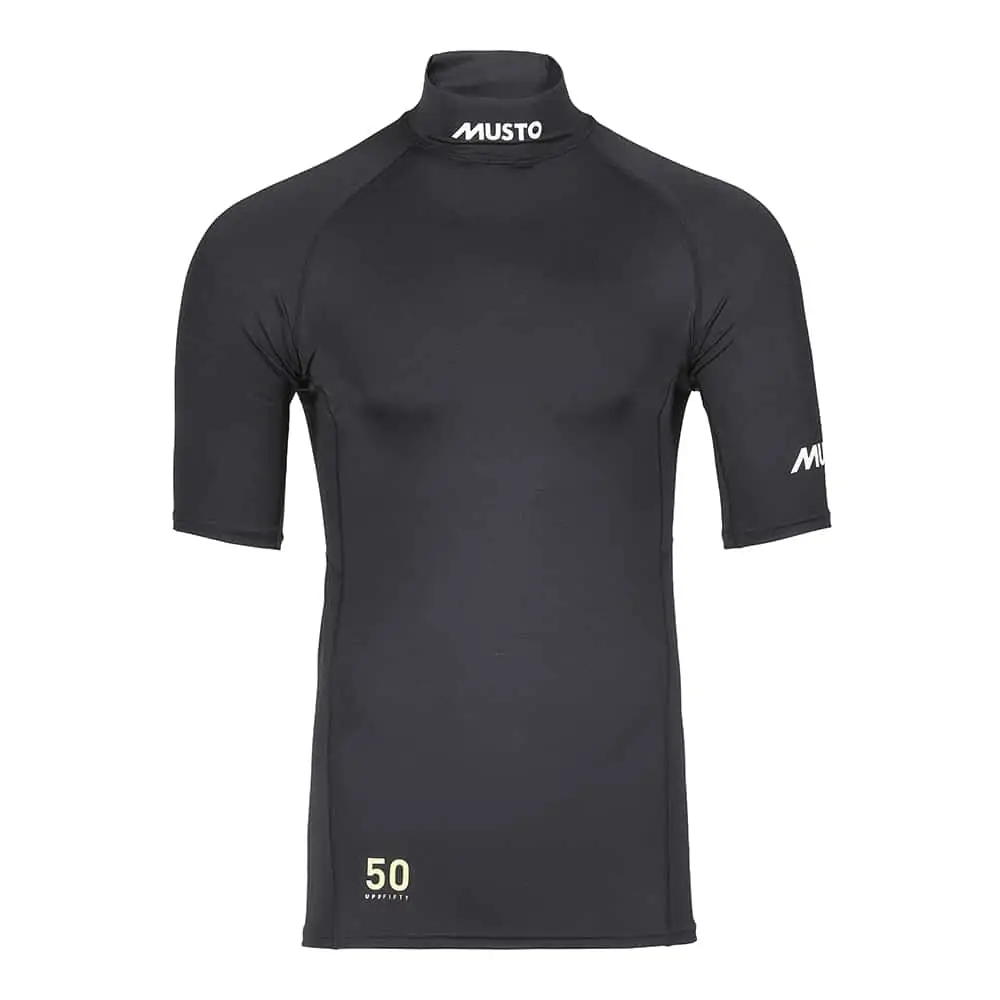 Musto Championship Short Sleeve Rash Guard - Black