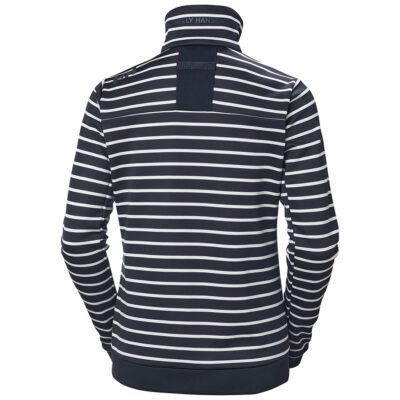 Helly Hansen Womens Crew Fleece Jacket - Navy Stripe