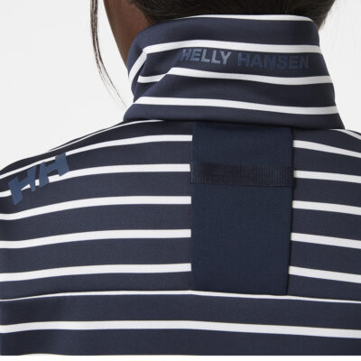 Helly Hansen Womens Crew Fleece Jacket - Navy Stripe