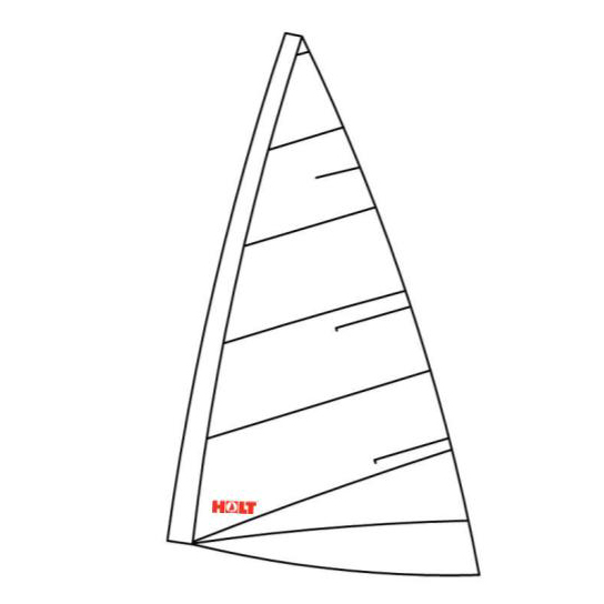 Holt Laser L1 4.7 3.8oz Cross Cut Sail Folded No Battens - Image