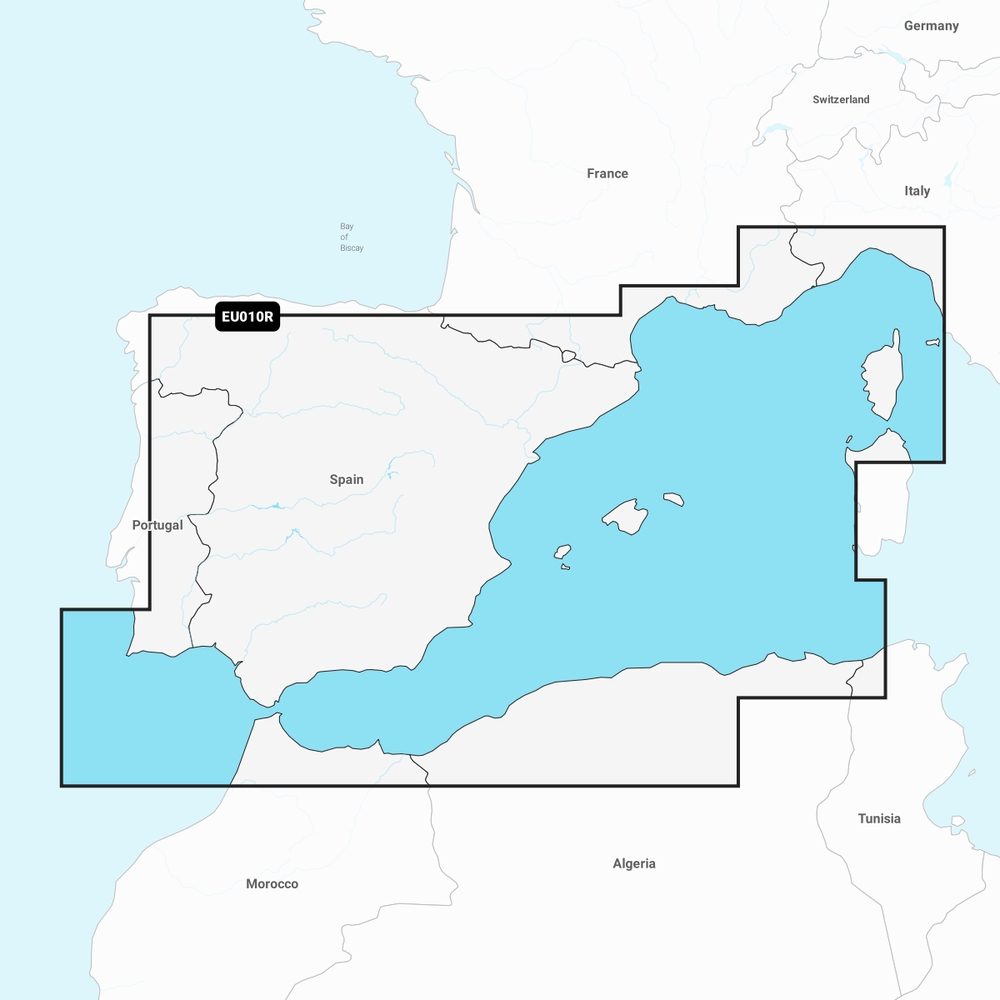 Garmin Navionics+ Regular Charts (Compatible Garmin Plotters Only) - EU010R Spain, Mediterranean Co