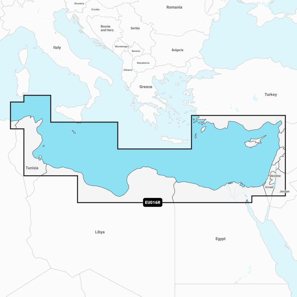 Garmin Navionics+ Regular Charts (Compatible Garmin Plotters Only) - EU016R Mediterranean Sea, Sout