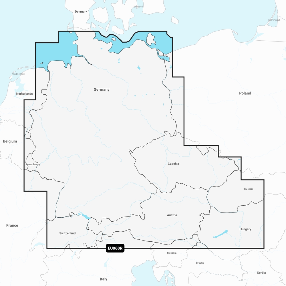 Garmin Navionics+ Regular Charts (Compatible Garmin Plotters Only) - EU060R Germany, Lakes & Rivers