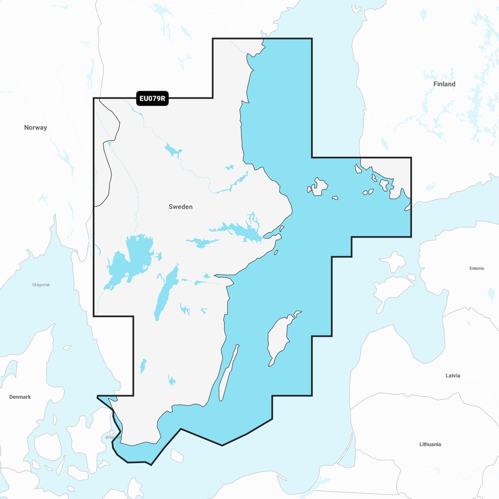 Garmin Navionics+ Regular Charts (Compatible Garmin Plotters Only) - EU079R Sweden, Southeast